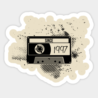 1997s Vintage, 97s Black Cassette Sticker